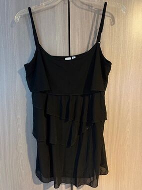 VILA Milano Black Top with Tiny Stud Details